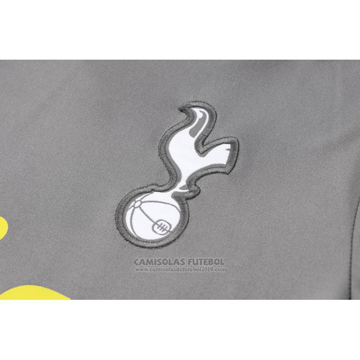 Fato de Treino Tottenham Hotspur Manga Curta 2024-2025 Cinza - Calcas Curta